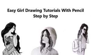 easy girl drawing
