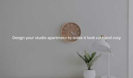 Design your studio apartment to make it look cute and cozy