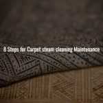 8 Steps for Carpet steam cleaning Maintenance